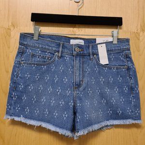 LOFT NWT Punched Cut Off Denim Shorts 4 , 27